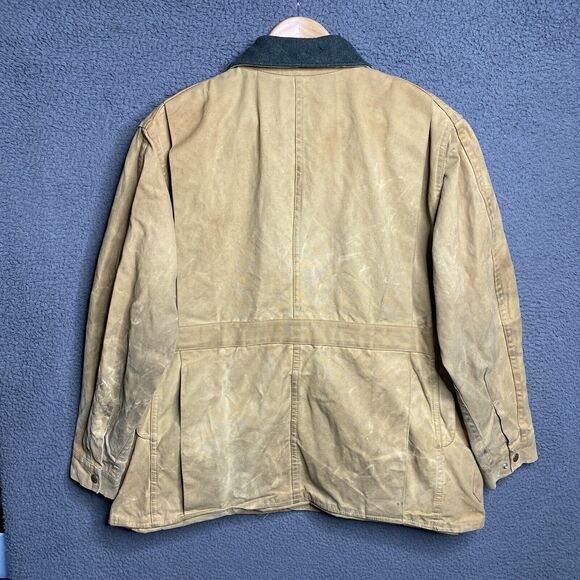 FILSON Upland Hunting Jacket MEN’S LARGE 44 Heavy Wax Cotton Canvas USA Made - Picture 2 of 16